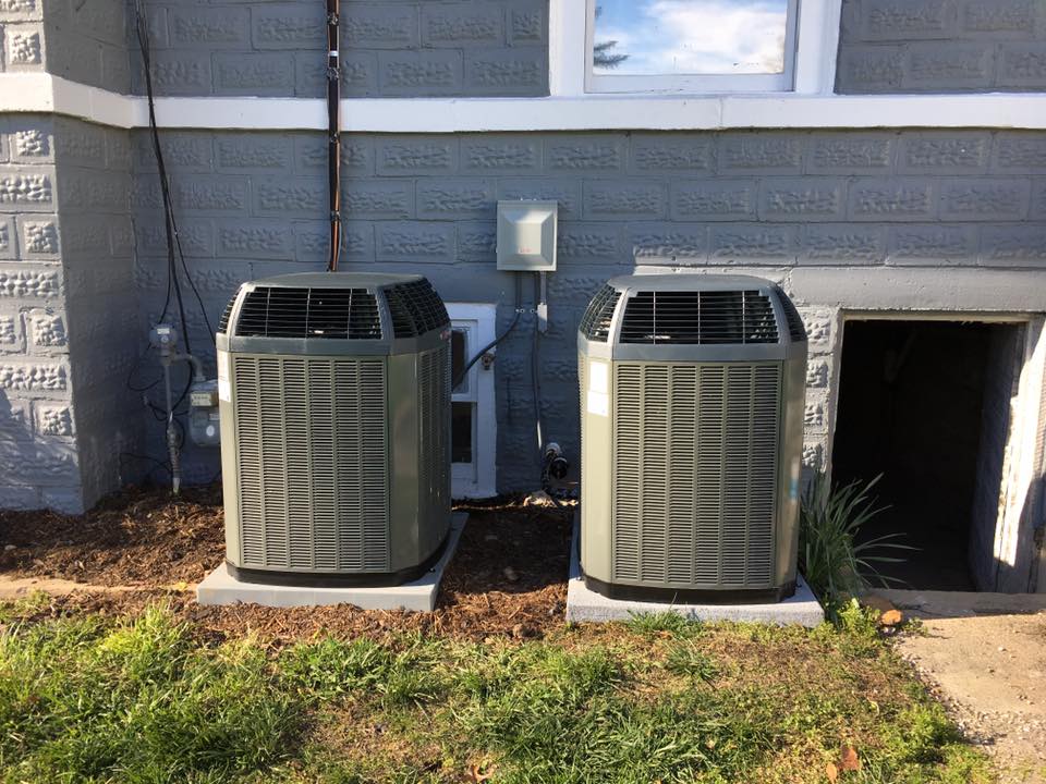 CAM Heating & Cooling | Etowah, NC | some of our work, units outside a building
